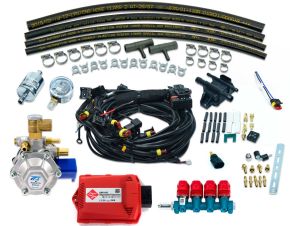 Kit 5ª geração Completo - Redutor Tomasetto AT12, Central Eletrônica 48Red, Injetor Apache