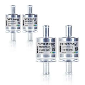 Conjunto 4 Filtros 12mm GNV Shop