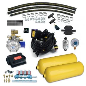 KIT GNV 4cc SGV 124 com 2 Cilindros de 7m³